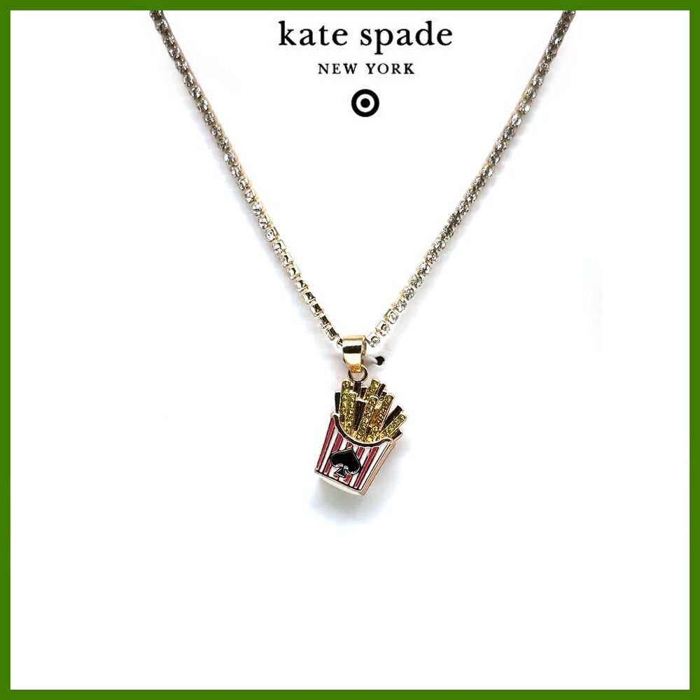 Kate Spade x Target French Fry Charm Tennis Necklace NEW | Sold Out